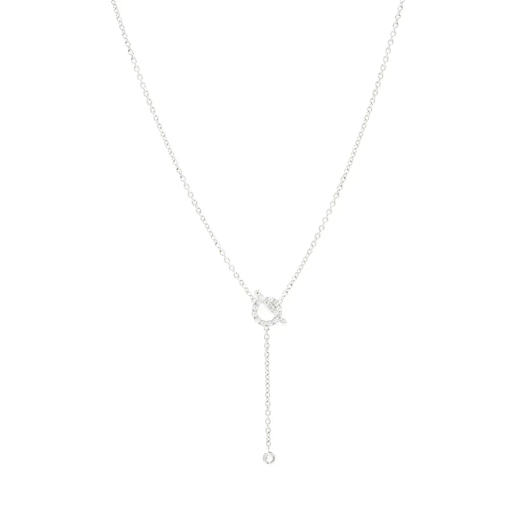 [Royal Top]FINESSE SILVER DIAMOND NECKLACE