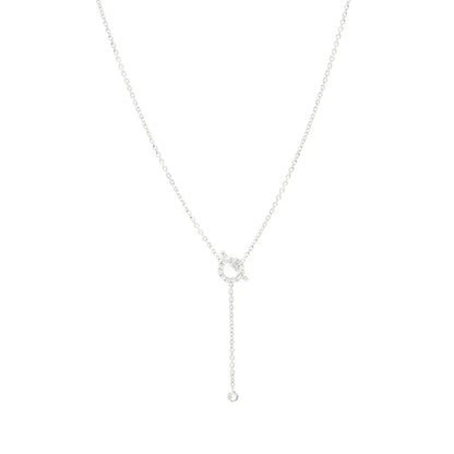 [Royal Top]FINESSE SILVER DIAMOND NECKLACE
