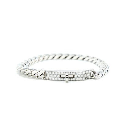 [Royal Top]KELLY CHAIN SILVER DIAMOND BRACELET