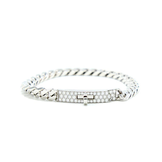 [Royal Top]KELLY CHAIN SILVER DIAMOND BRACELET