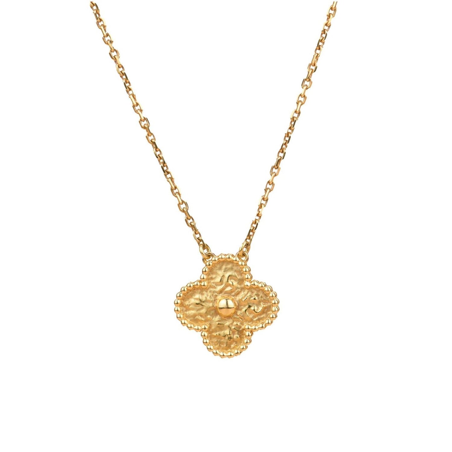 [Royal Top]CLOVER 15MM  BRONZING NECKLACE