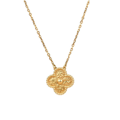 [Royal Top]CLOVER 15MM  BRONZING NECKLACE