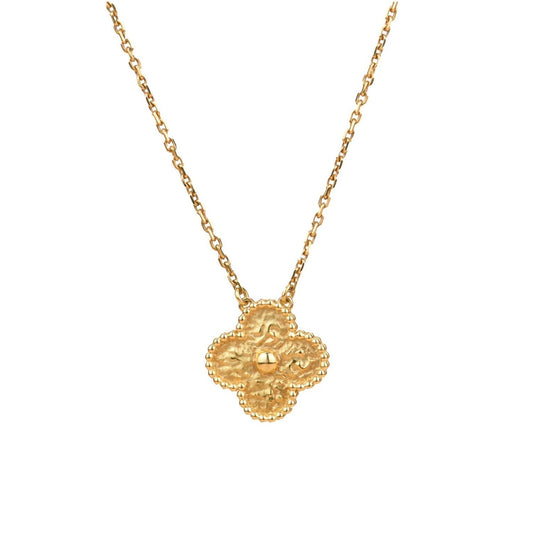 [Royal Top]CLOVER 15MM  BRONZING NECKLACE