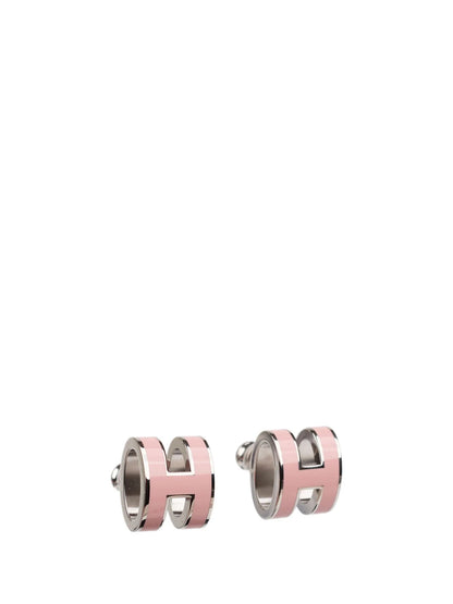 [Royal Top]MINI POP H SILVER EARRINGS PINK