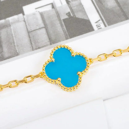 [Royal Top] CLOVER 5 MOTIF TURQUOISE BRACELET COLLECTION
