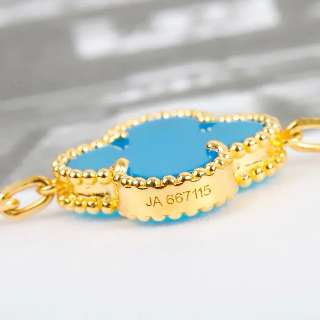 [Royal Top] CLOVER 5 MOTIF TURQUOISE BRACELET COLLECTION
