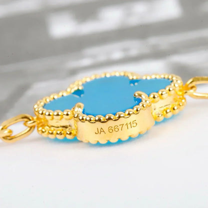 [Royal Top] CLOVER 5 MOTIF TURQUOISE BRACELET COLLECTION