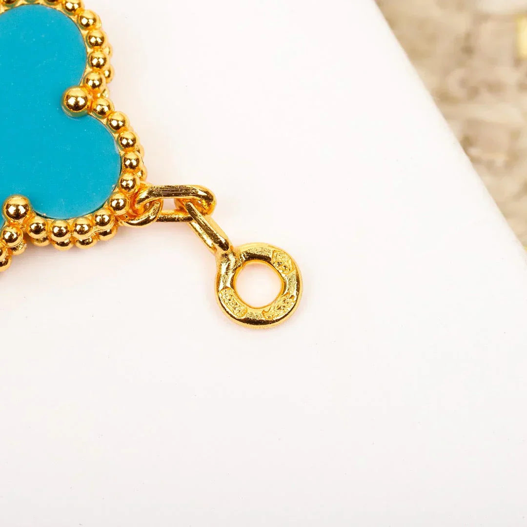 [Royal Top] CLOVER 5 MOTIF TURQUOISE BRACELET COLLECTION