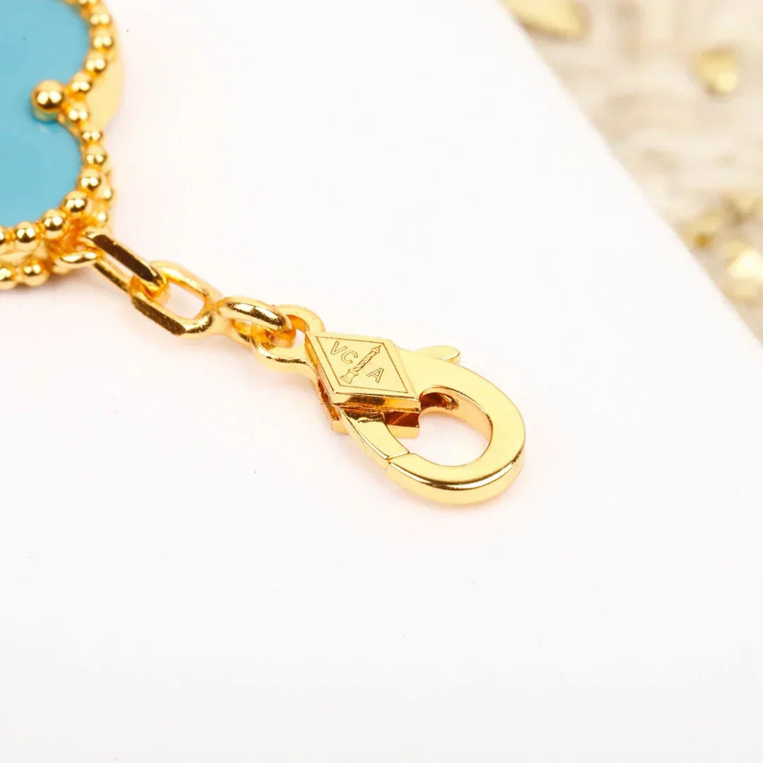 [Royal Top] CLOVER 5 MOTIF TURQUOISE BRACELET COLLECTION
