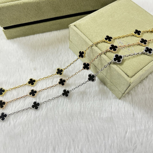 [Royal Top]CLOVER 6 MOTIF  ONYXS BRACELET