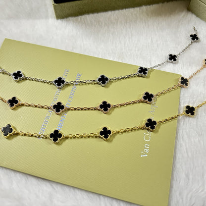 [Royal Top]CLOVER 6 MOTIF  ONYXS BRACELET