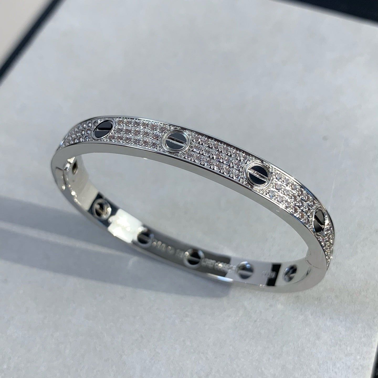 [Royal Top]LOVE BRACELET 6.1MM DIAMOND-PAVED CERAMIC
