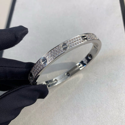 [Royal Top]LOVE BRACELET 6.1MM DIAMOND-PAVED CERAMIC