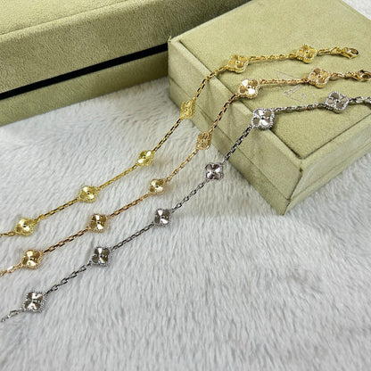 [Royal Top]CLOVER 6 MOTIF DIAMOND BRACELET