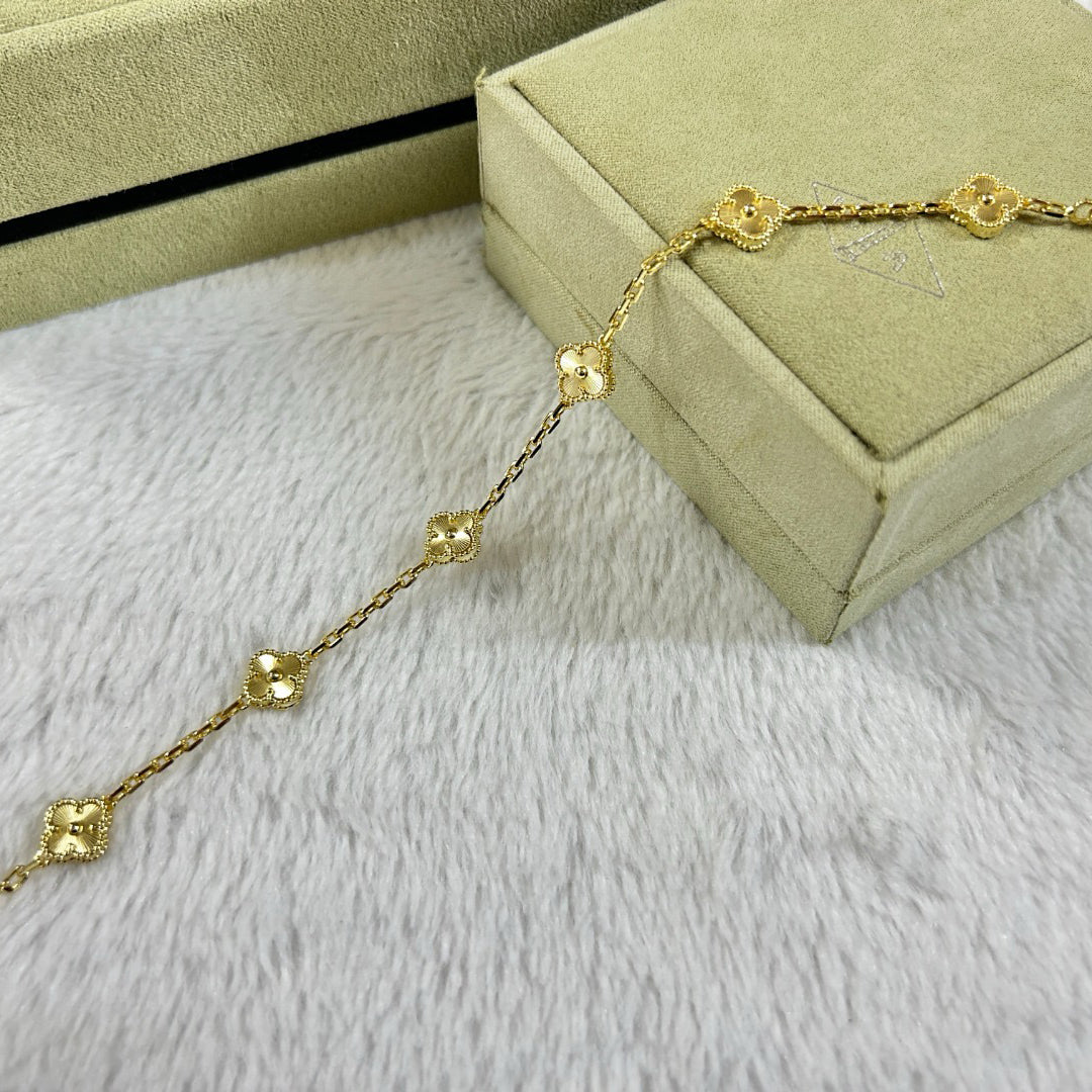 [Royal Top]CLOVER 6 MOTIF DIAMOND BRACELET