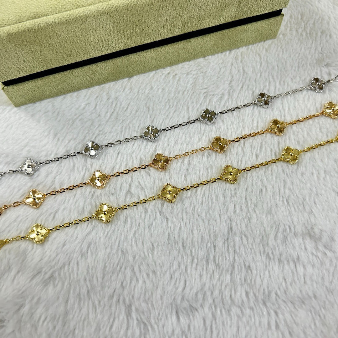 [Royal Top]CLOVER 6 MOTIF DIAMOND BRACELET