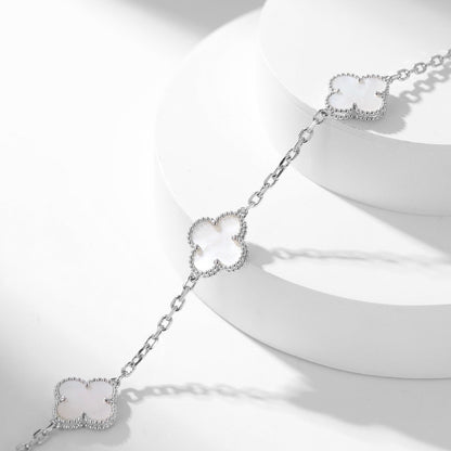 [Royal Top]CLOVER 10 MOTIFS WHITE MOTHER OF PEARL NECKLACE