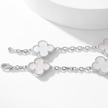[Royal Top]CLOVER 10 MOTIFS WHITE MOTHER OF PEARL NECKLACE