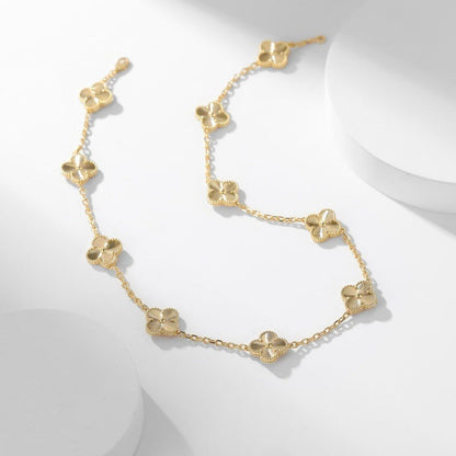 [Royal Top]CLOVER 10 MOTIFS LASER NECKLACE