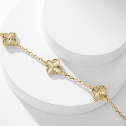 [Royal Top]CLOVER 10 MOTIFS LASER NECKLACE