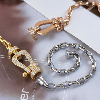 [Royal Top]FORCE LARGE HORSESHOE CLASP  METAL BRACELET