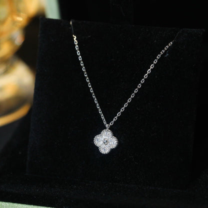 [Royal Top]CLOVER MINI 9.5MM PENDANT DIAMOND NECKLACE