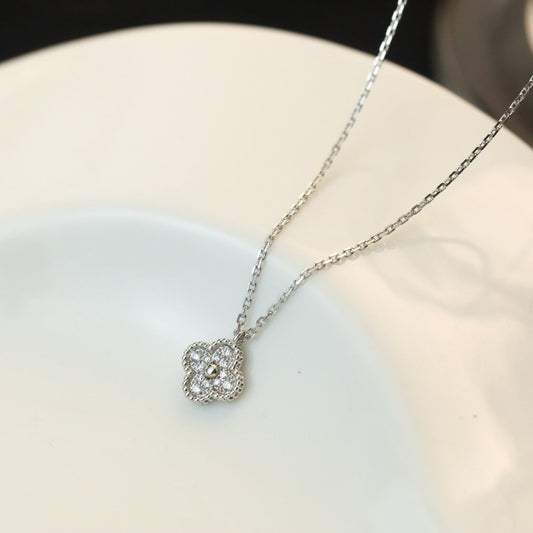 [Royal Top]CLOVER MINI 9.5MM PENDANT DIAMOND NECKLACE