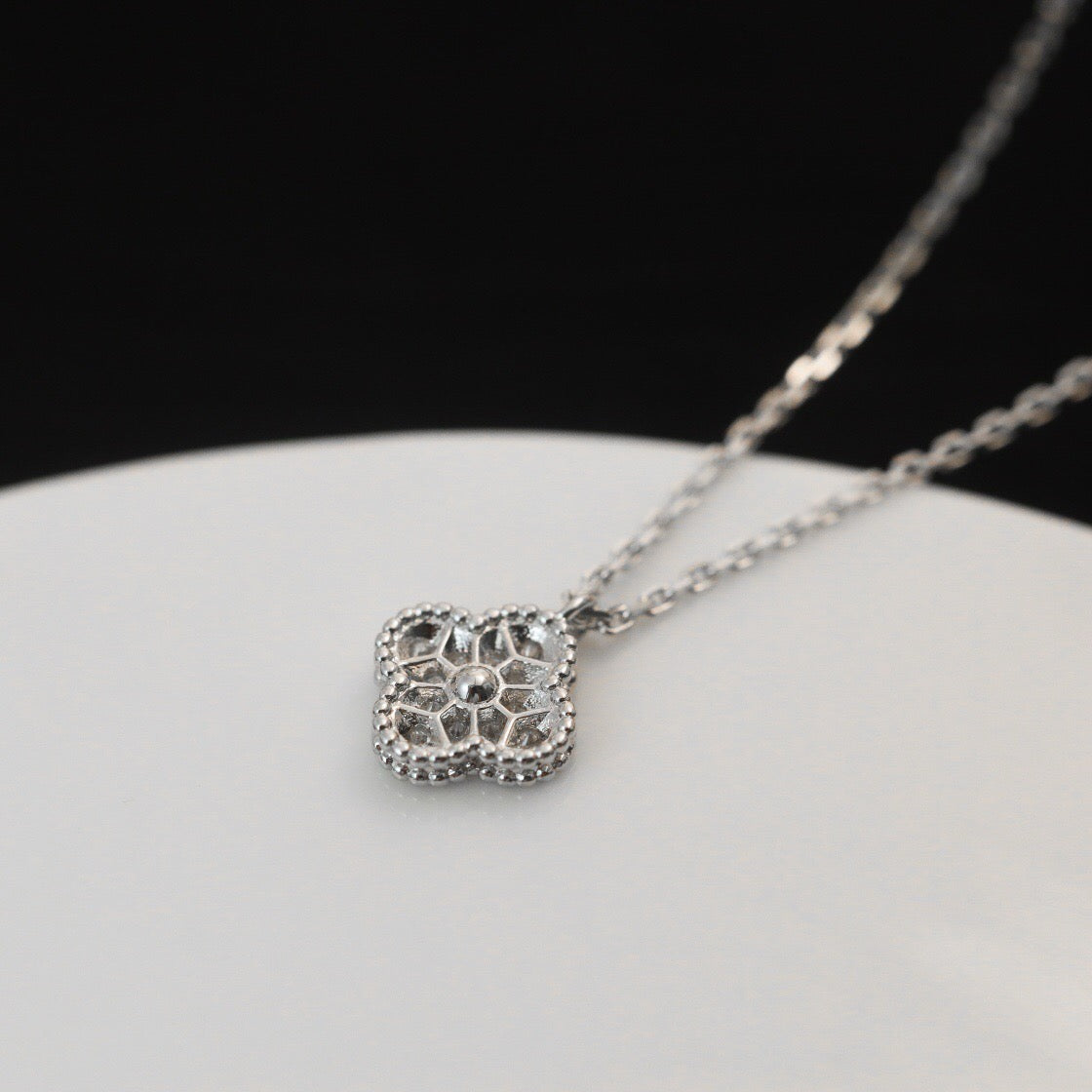 [Royal Top]CLOVER MINI 9.5MM PENDANT DIAMOND NECKLACE
