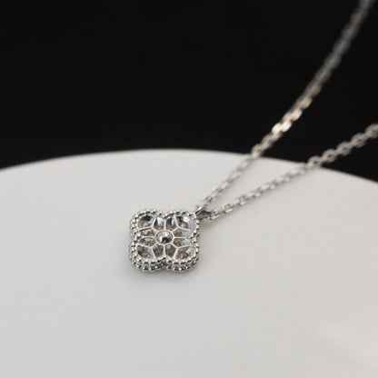 [Royal Top]CLOVER MINI 9.5MM PENDANT DIAMOND NECKLACE