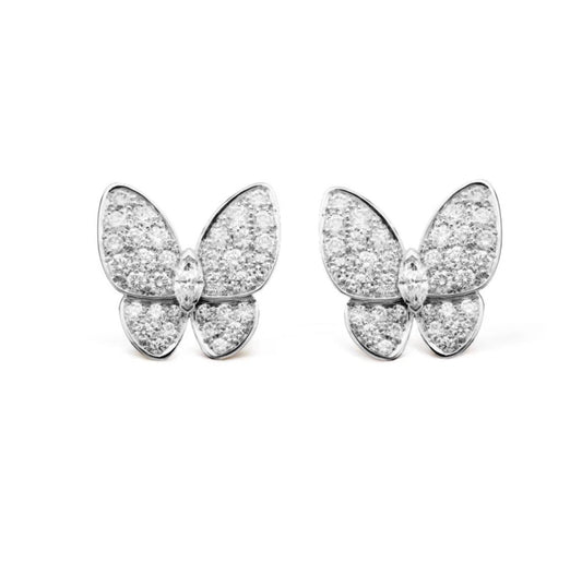 [Royal Top]BUTTERFLY ALL DIAMOND EARRINGS