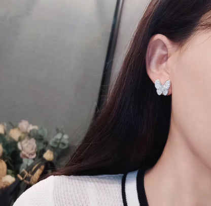 [Royal Top]BUTTERFLY ALL DIAMOND EARRINGS