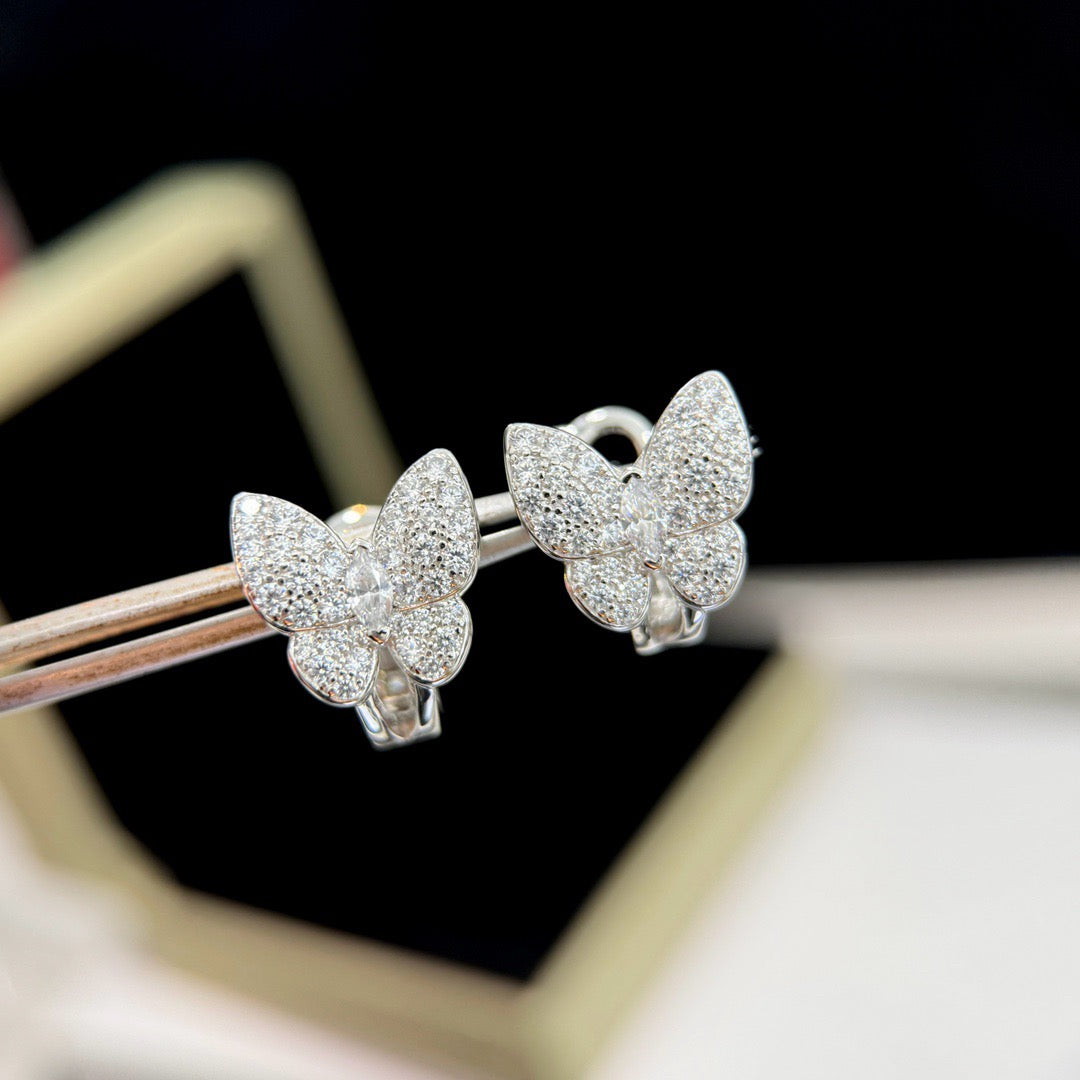 [Royal Top]BUTTERFLY ALL DIAMOND EARRINGS