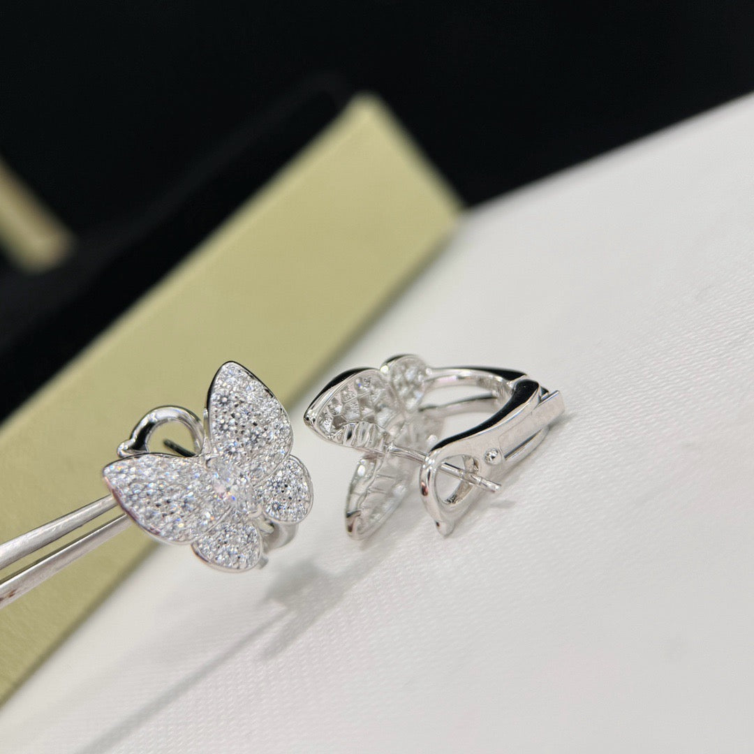 [Royal Top]BUTTERFLY ALL DIAMOND EARRINGS