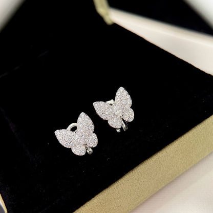 [Royal Top]BUTTERFLY ALL DIAMOND EARRINGS