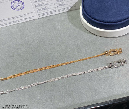 [Royal Top]FORCE SMALL HORSESHOE  DIAMOND CHAIN ROPE BRACELET