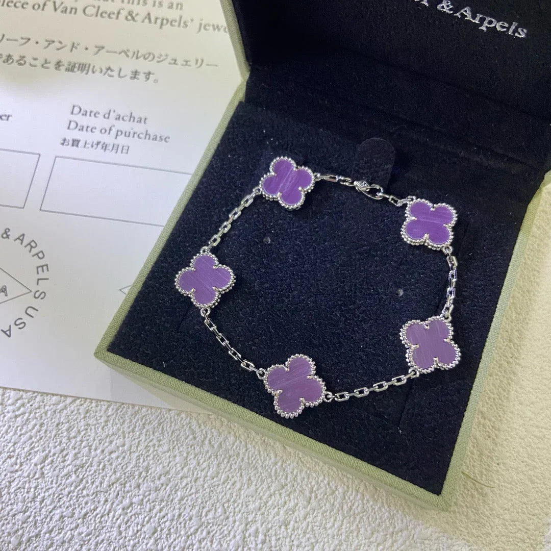 [Royal Top] CLOVER 5 MOTIF VIOLET BRACELET COLLECTION