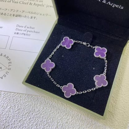 [Royal Top] CLOVER 5 MOTIF VIOLET BRACELET COLLECTION
