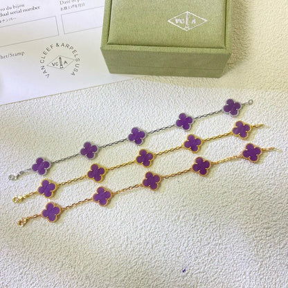[Royal Top] CLOVER 5 MOTIF VIOLET BRACELET COLLECTION