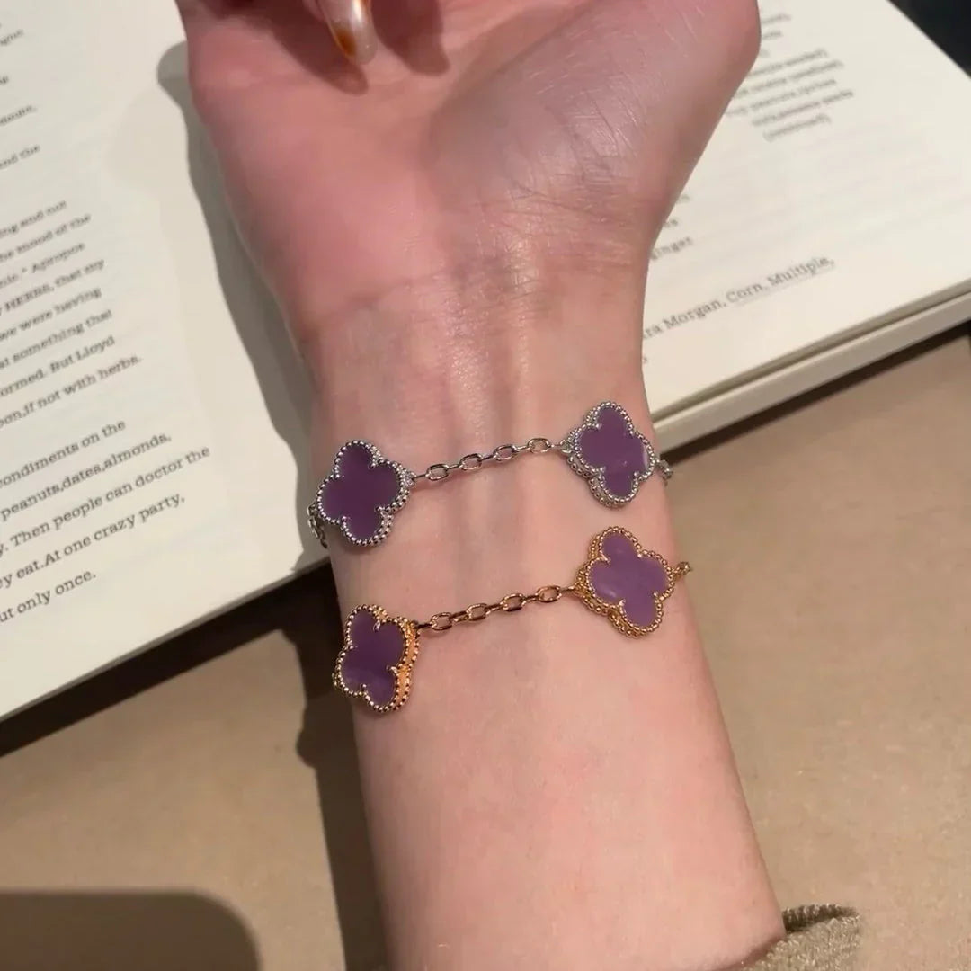 [Royal Top] CLOVER 5 MOTIF VIOLET BRACELET COLLECTION