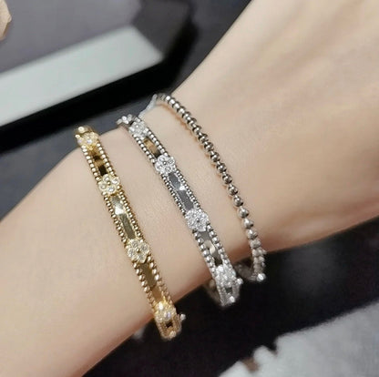 [Royal Top]CLOVER BRACELET 4MM DIAMONDS