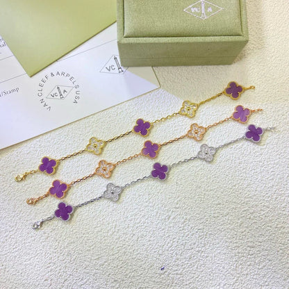 [Royal Top] CLOVER 5 MOTIF VIOLET BRACELET COLLECTION