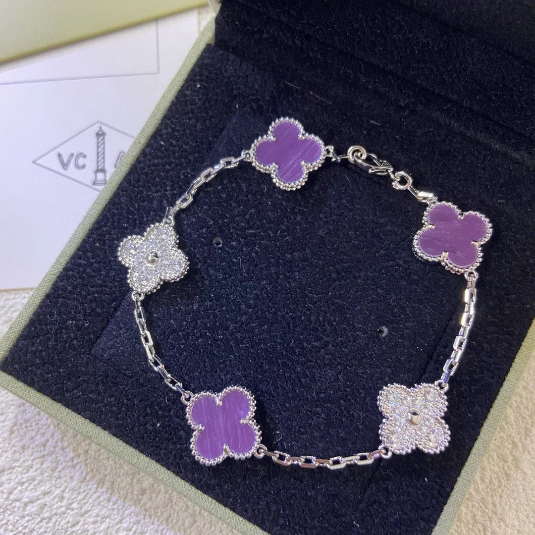 [Royal Top] CLOVER 5 MOTIF VIOLET BRACELET COLLECTION