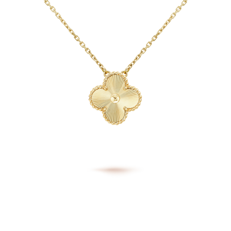 [Royal Top]CLOVER 15MM LASER NECKLACE