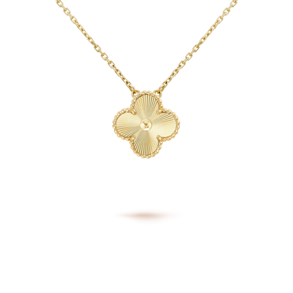 [Royal Top]CLOVER 15MM LASER NECKLACE AND BOX