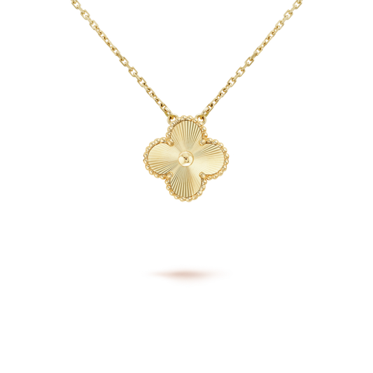 [Royal Top]CLOVER 15MM LASER NECKLACE AND BOX
