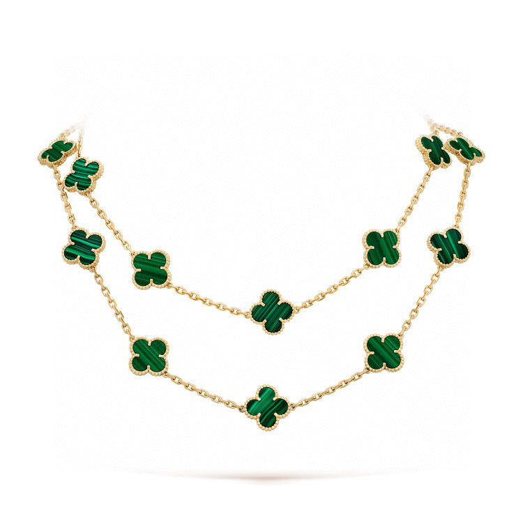 [Royal Top]CLOVER 20 MOTIFS MALACHITE GOLD