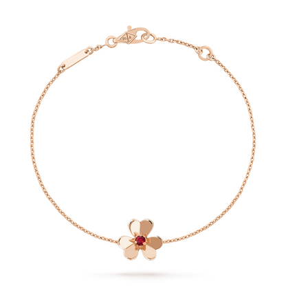 [Royal Top]FRIVOLE GOLD FLOWER PINK MALACHITE BRACELET