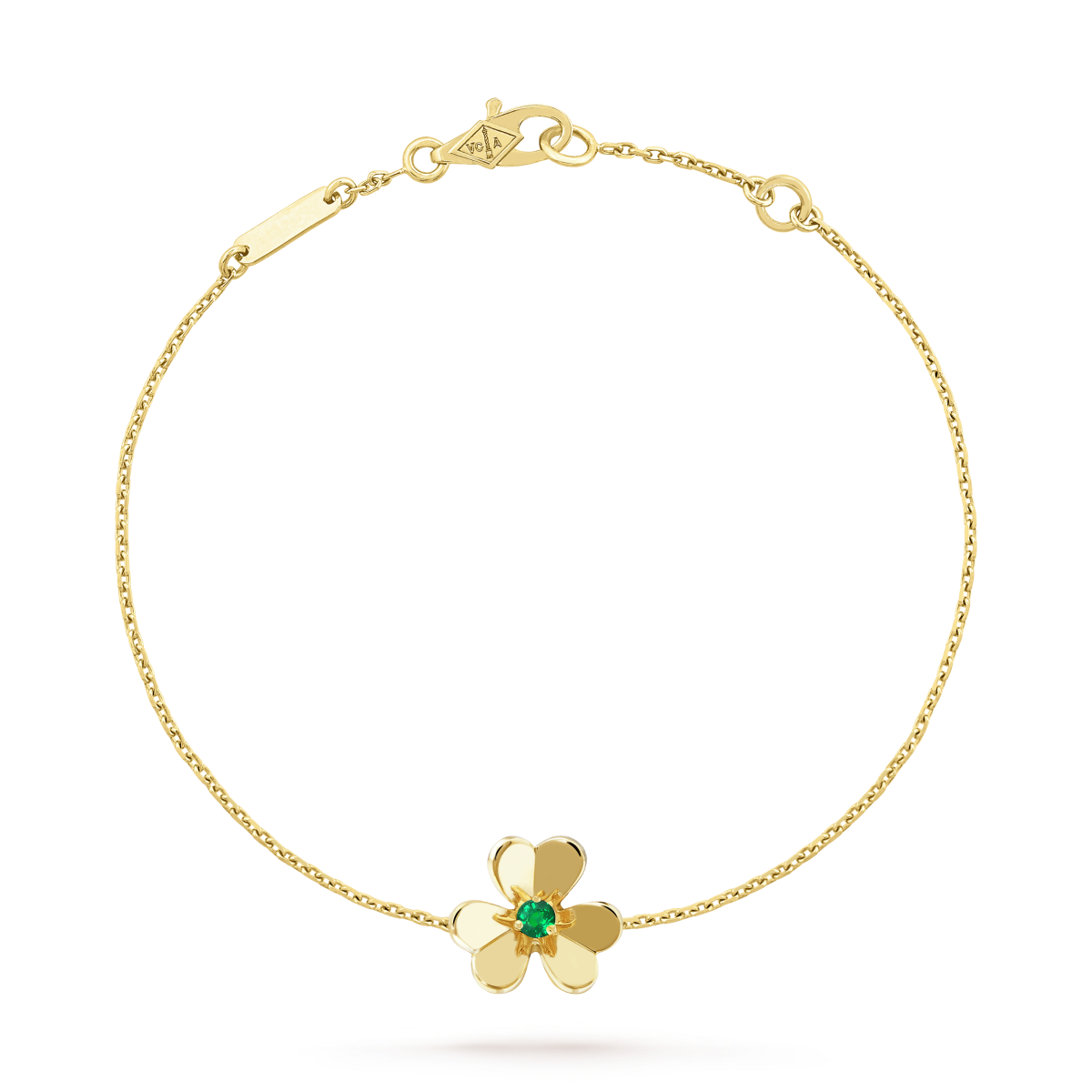 [Royal Top]FRIVOLE GOLD FLOWER PINK MALACHITE BRACELET