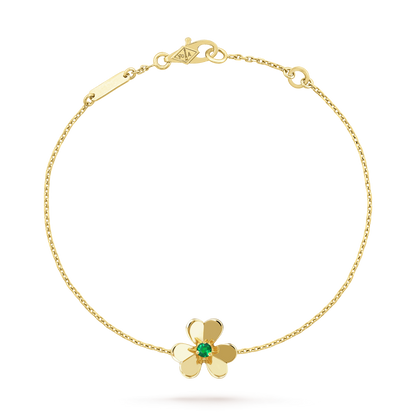 [Royal Top]FRIVOLE GOLD FLOWER PINK MALACHITE BRACELET