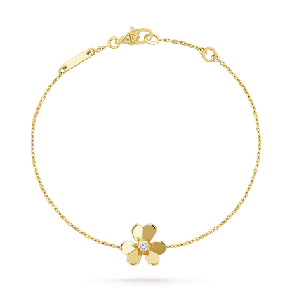 [Royal Top]FRIVOLE GOLD FLOWER PINK MALACHITE BRACELET